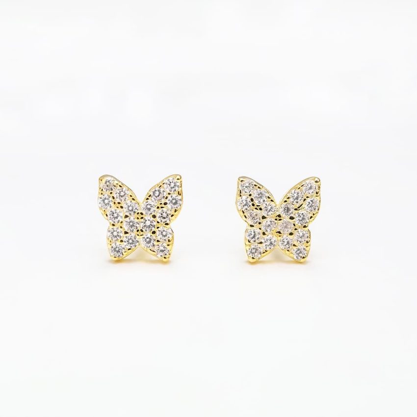 Pendientes butterfly gold